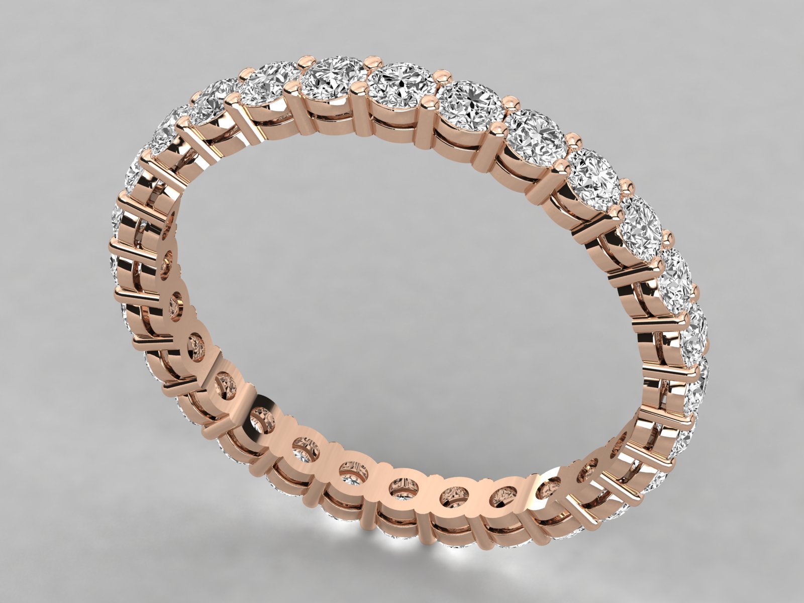 Rose Gold Plated Sterling Silver Ring