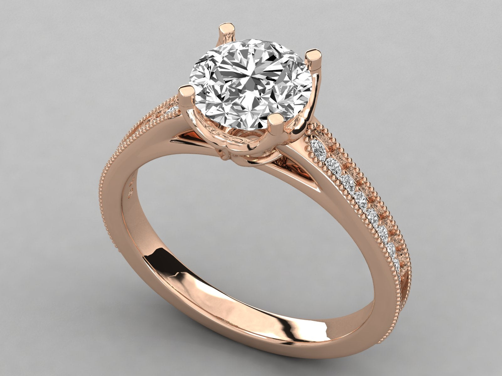 Rose Gold Plated Sterling Silver Ring