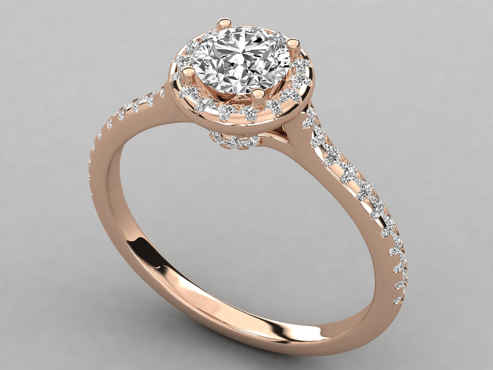 Rose Gold Plated Sterling Silver Ring