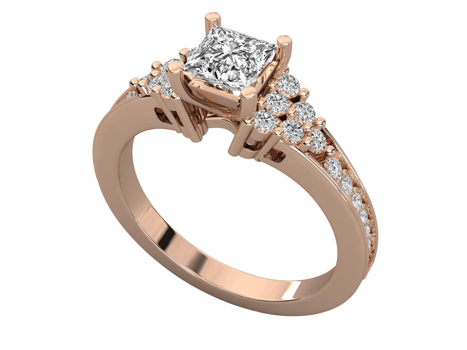 Rose Gold Plated Sterling Silver Ring