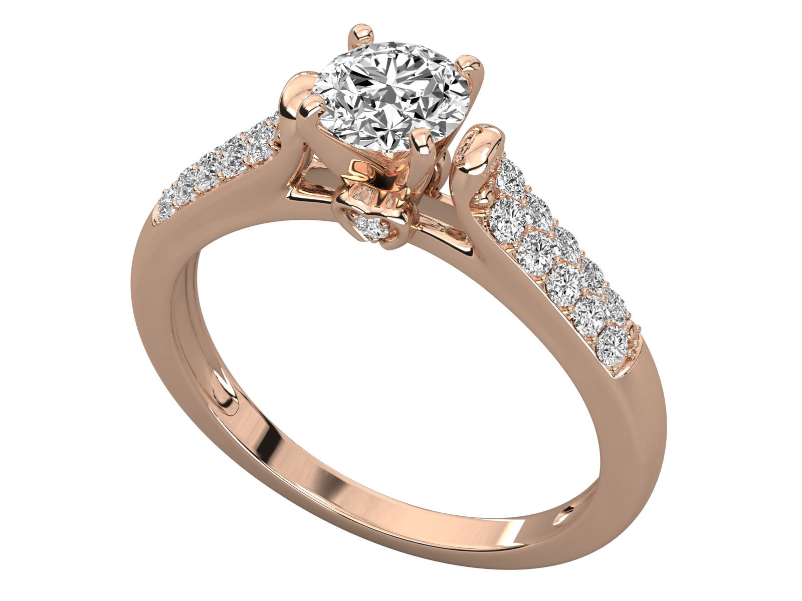 Rose Gold Plated Sterling Silver Ring