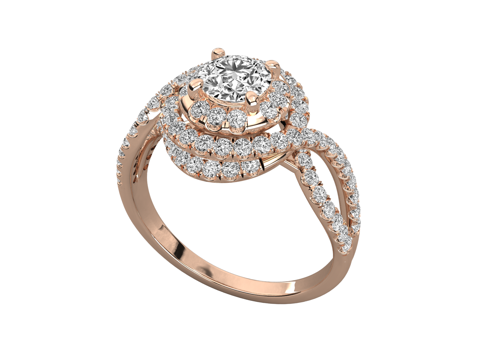 Rose Gold Plated Sterling Silver Ring