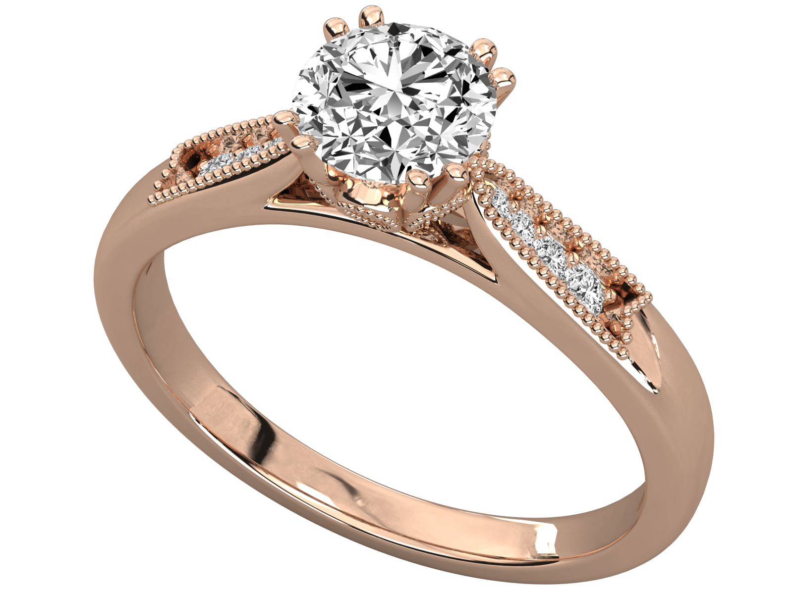 Rose Gold Plated Sterling Silver Ring