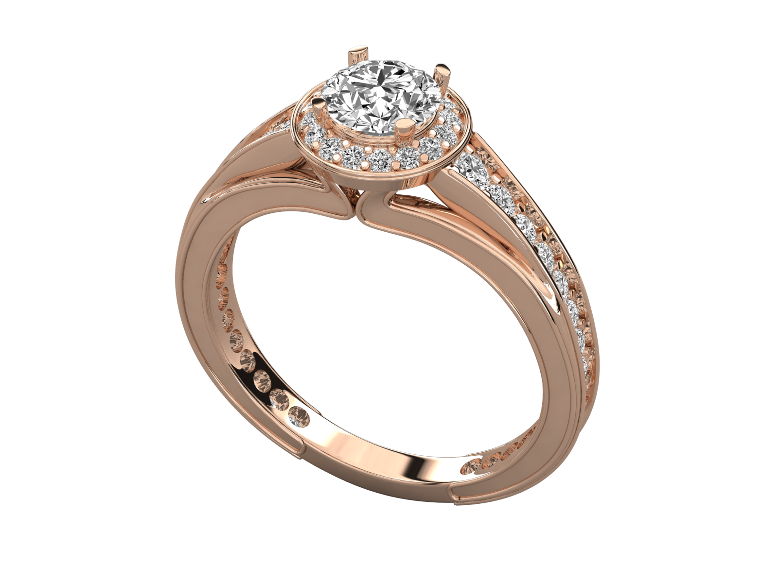 Rose Gold Plated Sterling Silver Ring