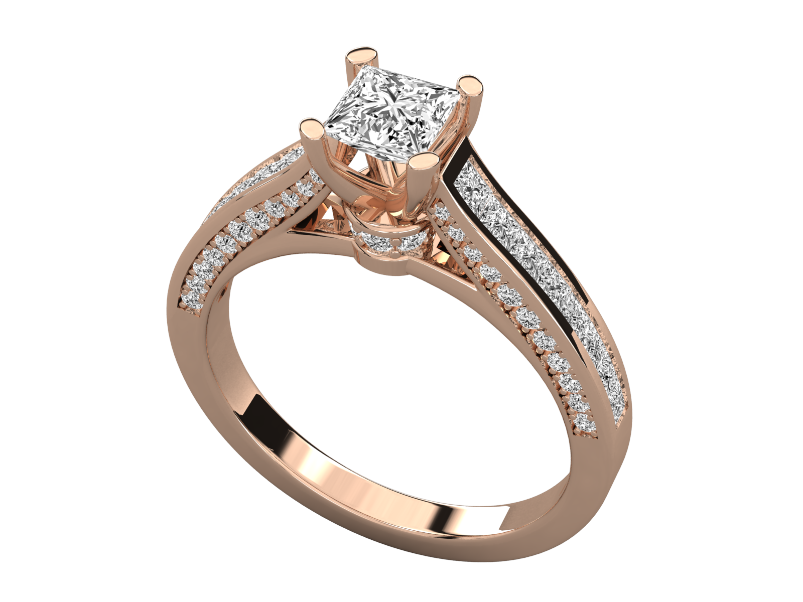 Rose Gold Plated Sterling Silver Ring