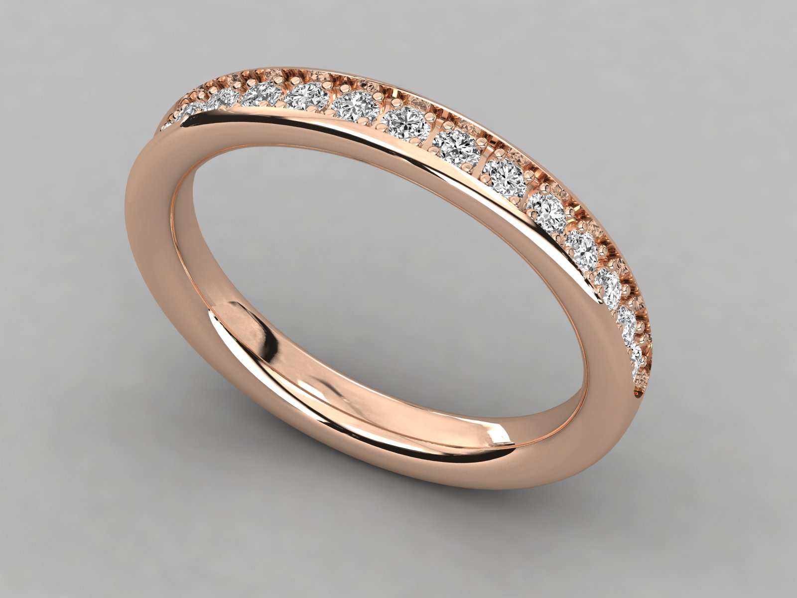 Rose Gold Plated Sterling Silver Ring