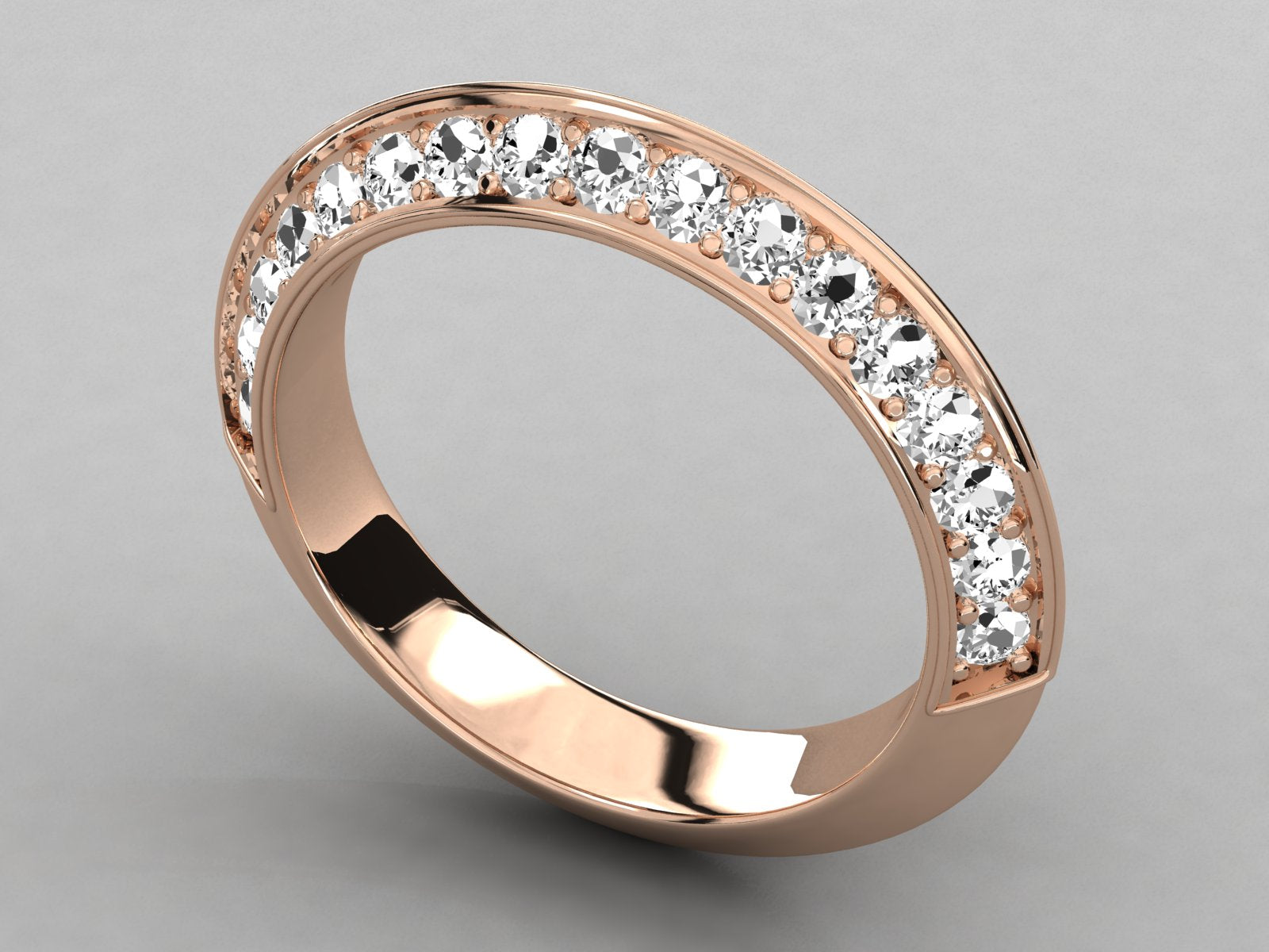 Rose Gold Plated Sterling Silver Ring