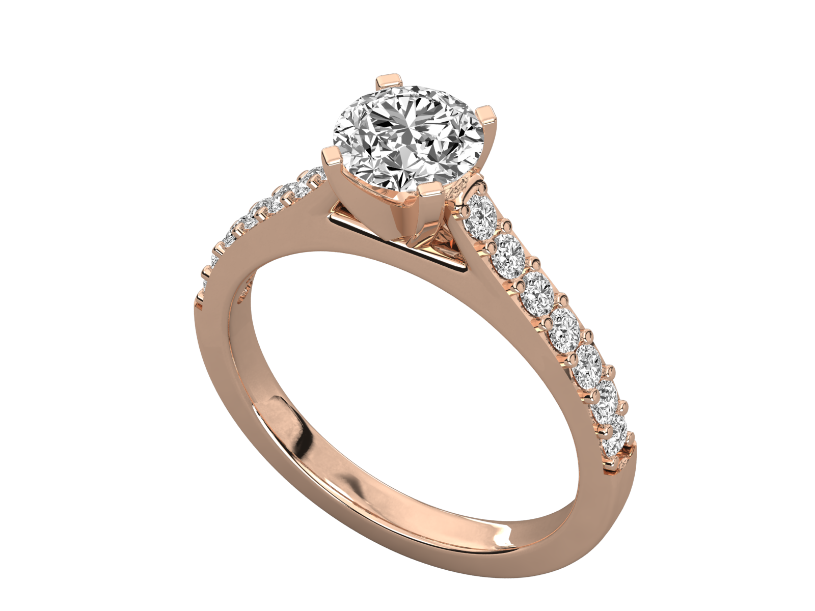 Rose Gold Plated Sterling Silver Ring