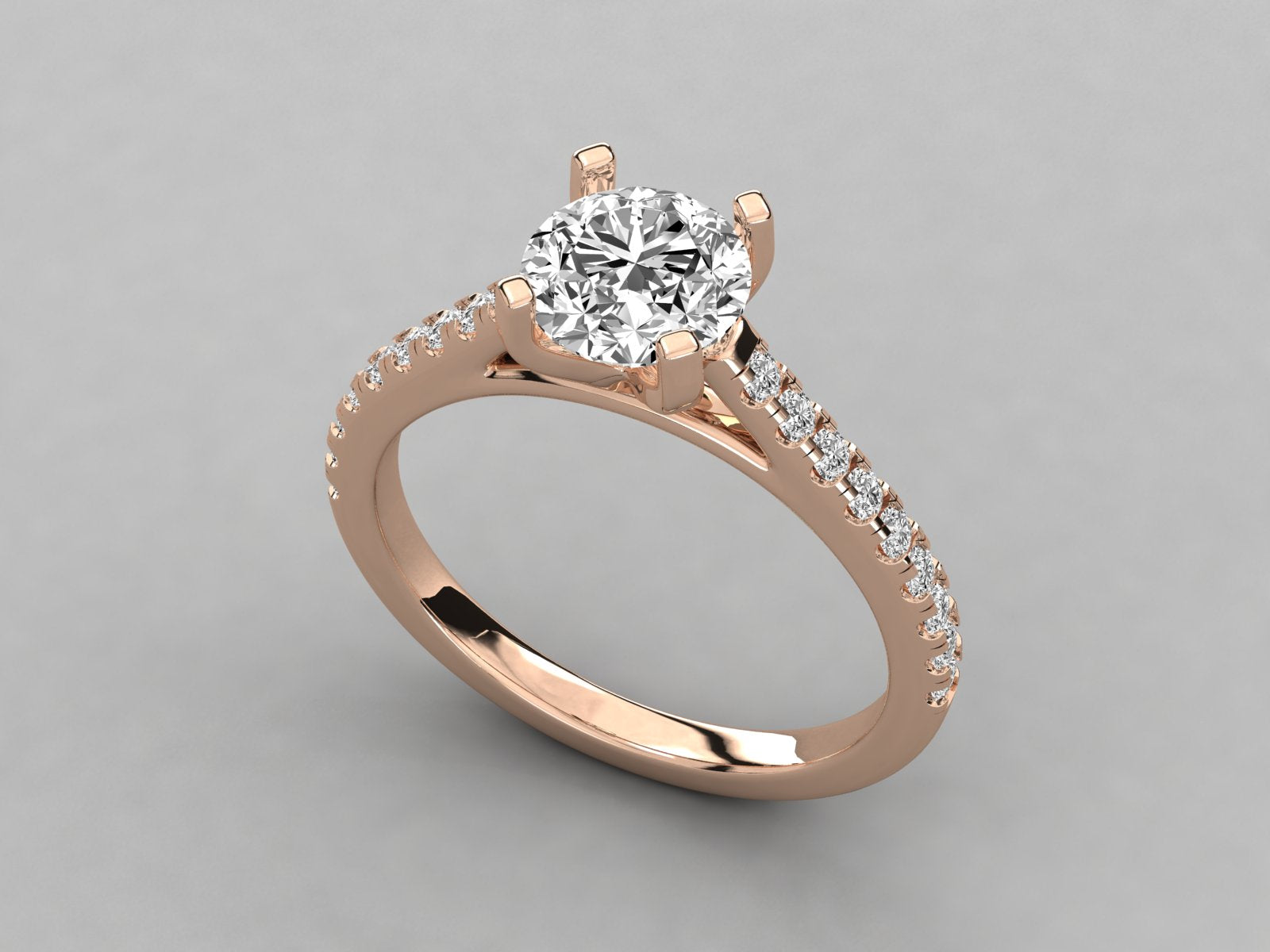 Rose Gold Plated Sterling Silver Ring