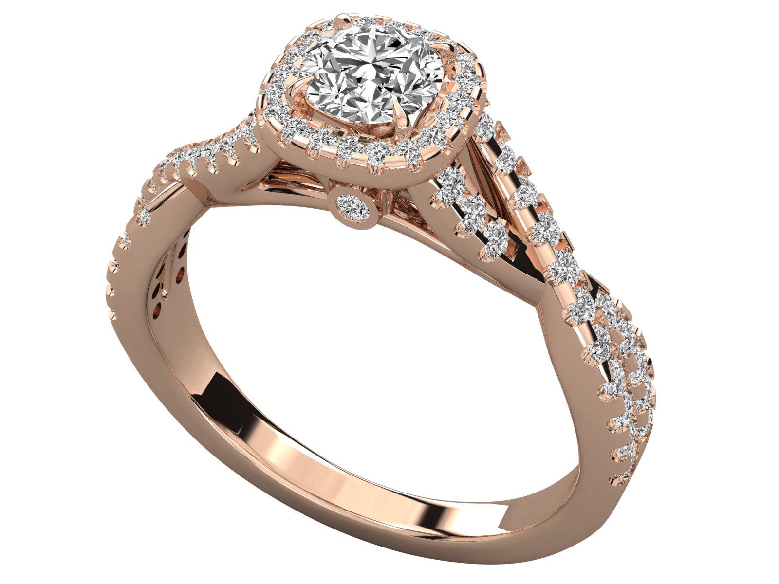 Rose Gold Plated Sterling Silver Ring