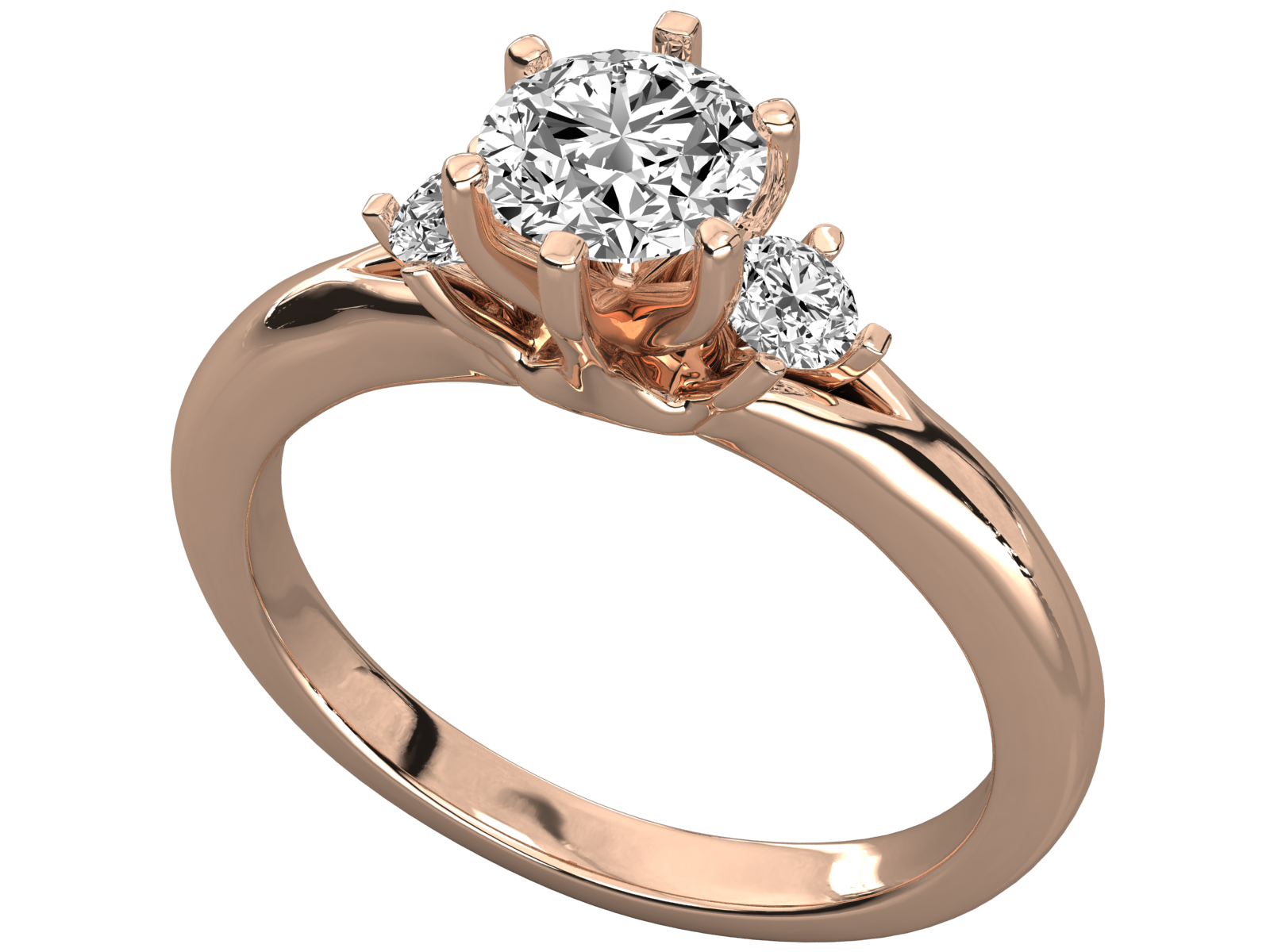 Rose Gold Plated Sterling Silver Ring