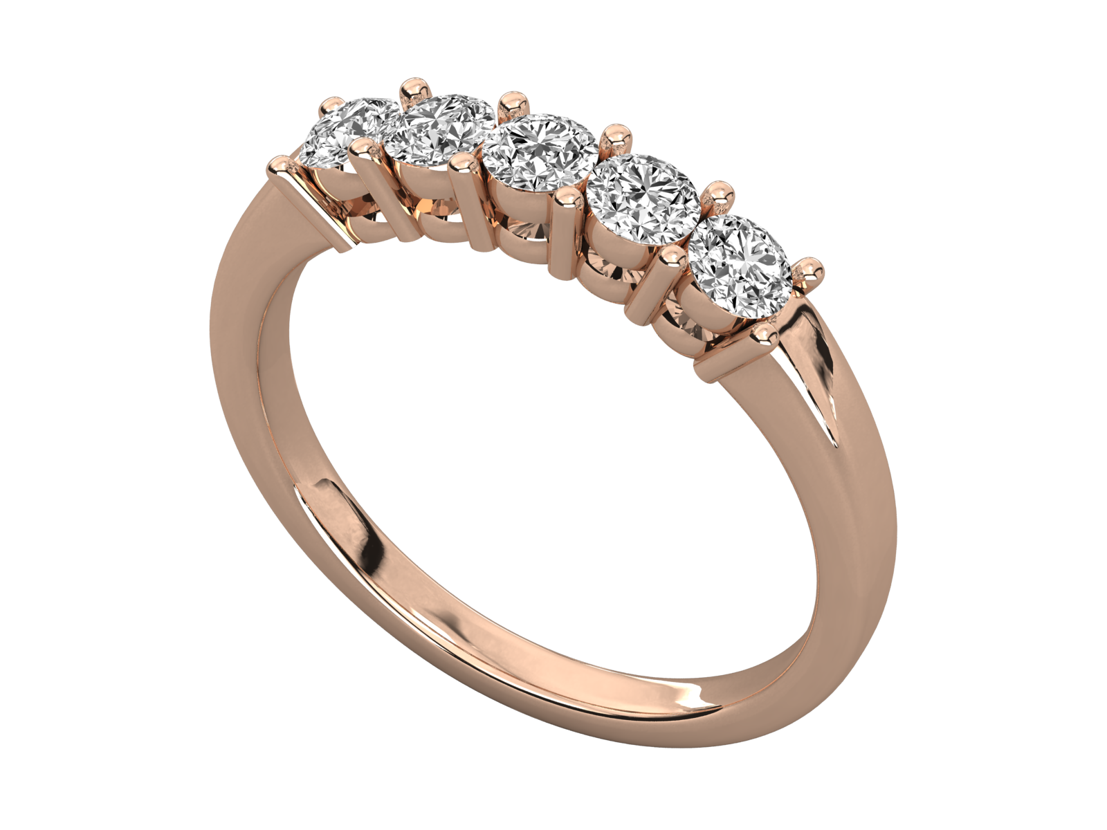 Rose Gold Plated Sterling Silver Ring