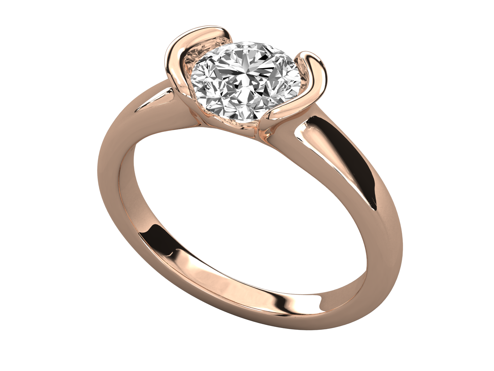 Rose Gold Plated Sterling Silver Ring