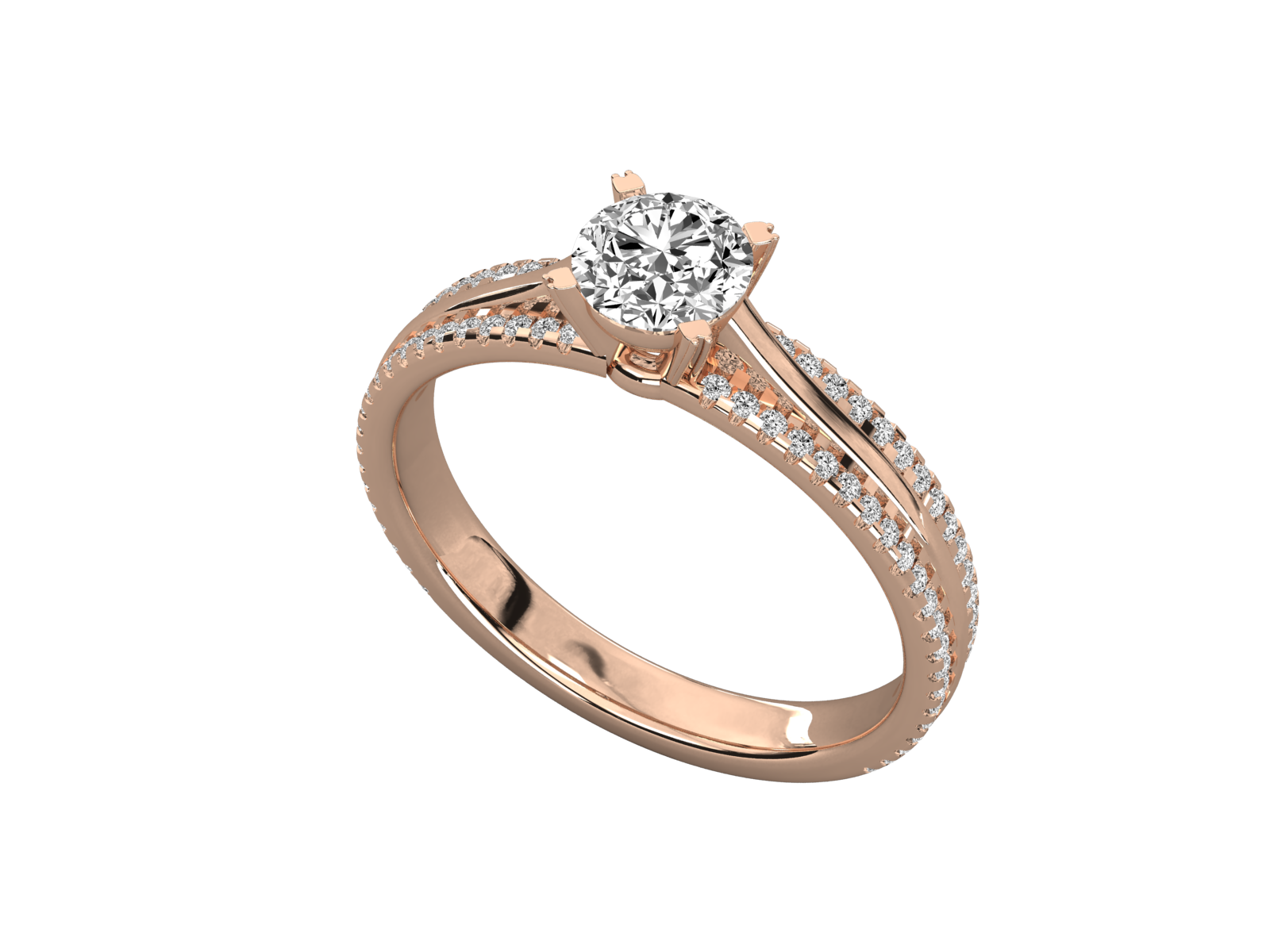 Rose Gold Plated Sterling Silver Ring