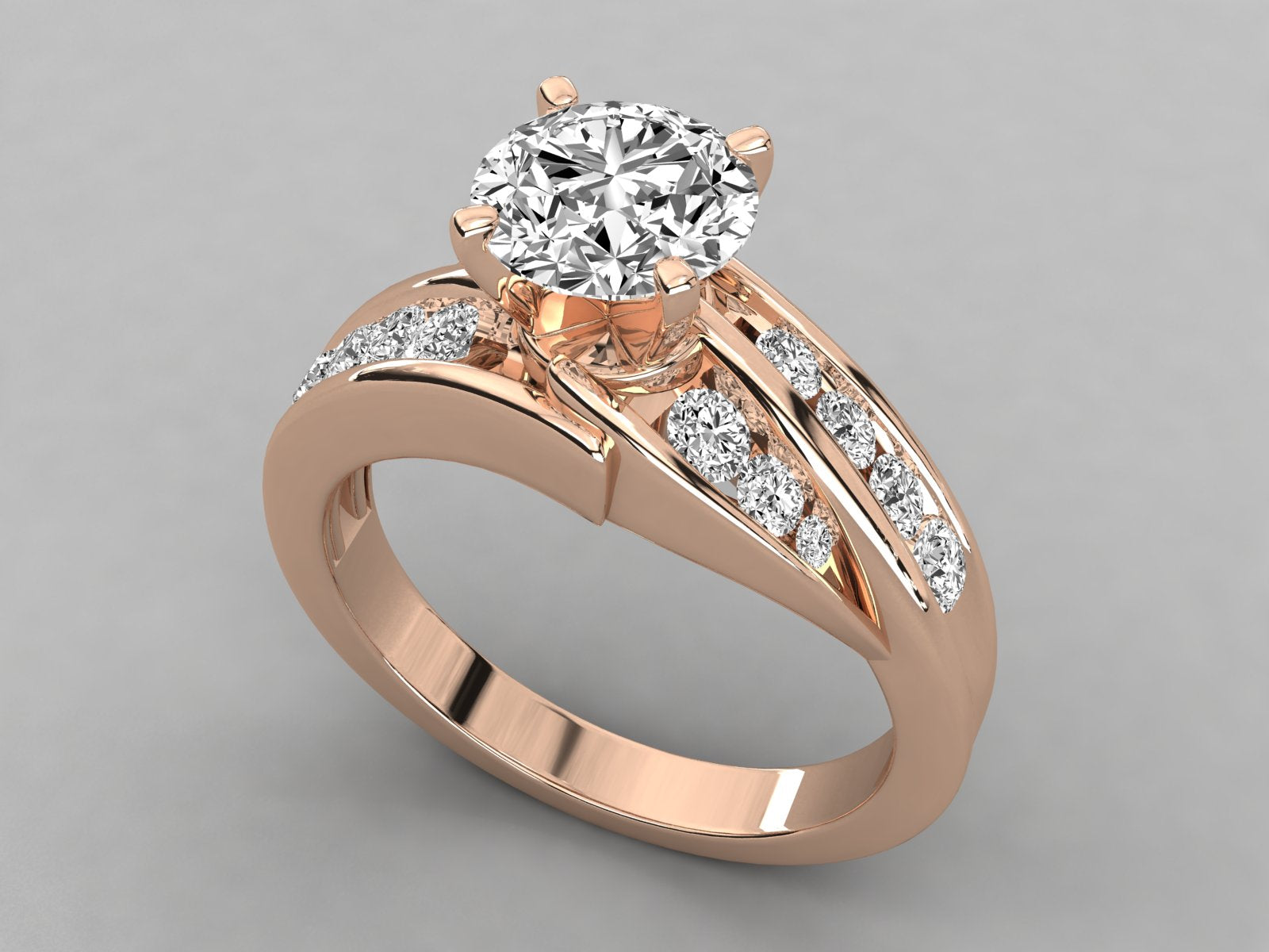 Rose Gold Plated Sterling Silver Ring