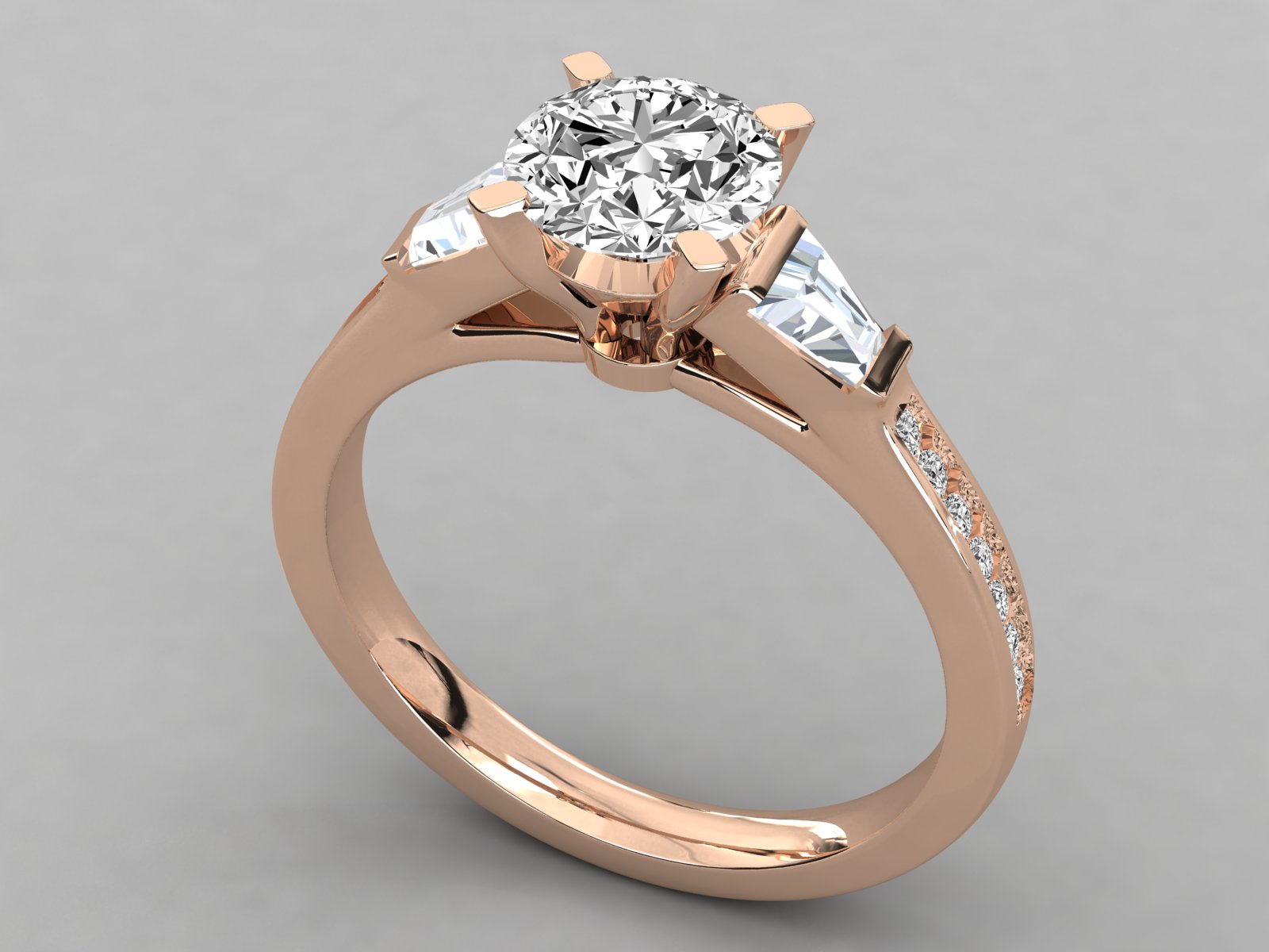 Rose Gold Plated Sterling Silver Ring