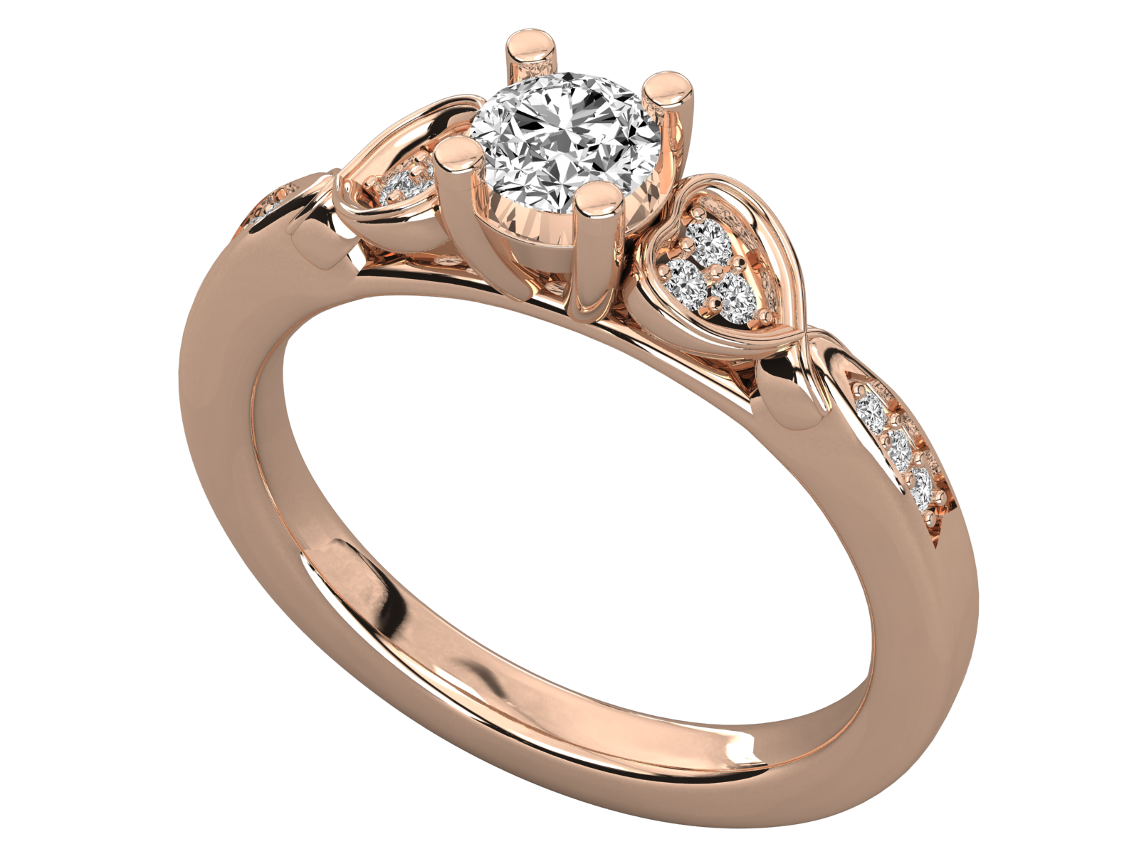 Rose Gold Plated Sterling Silver Ring