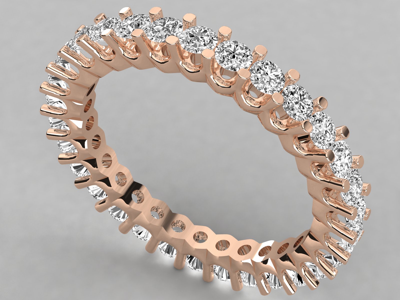 Rose Gold Plated Sterling Silver Ring
