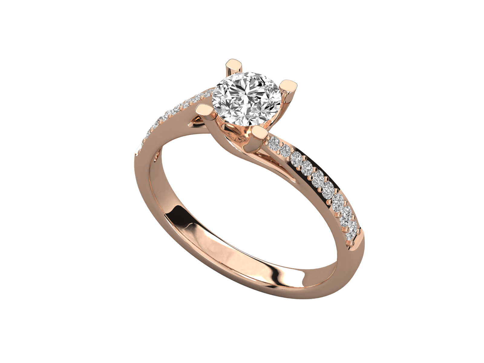 Rose Gold Plated Sterling Silver Ring