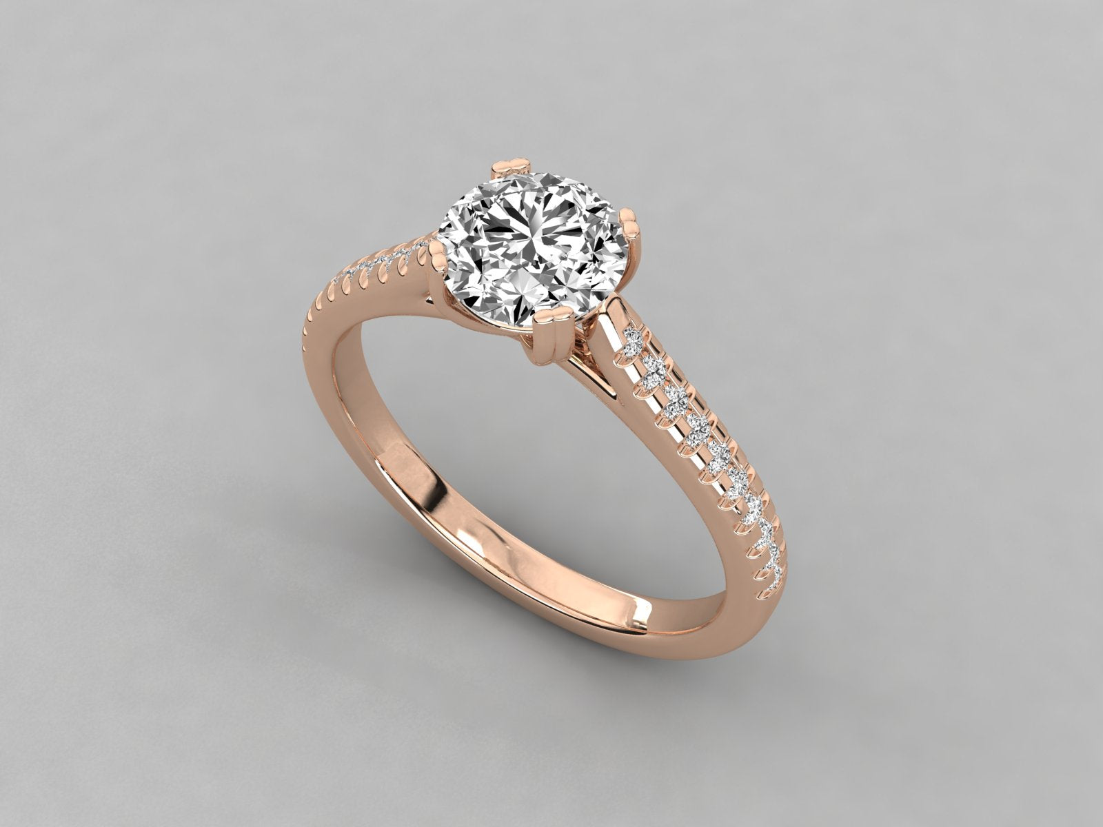 Rose Gold Plated Sterling Silver Ring