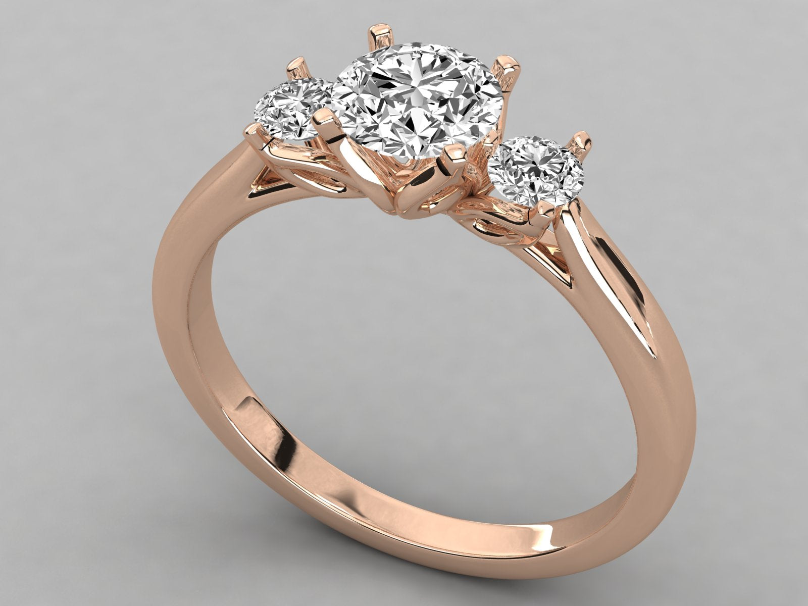 Rose Gold Plated Sterling Silver Ring