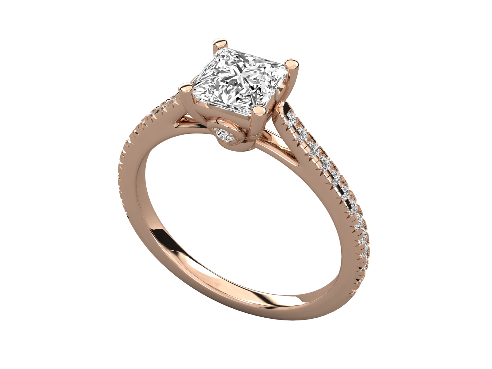 Rose Gold Plated Sterling Silver Ring