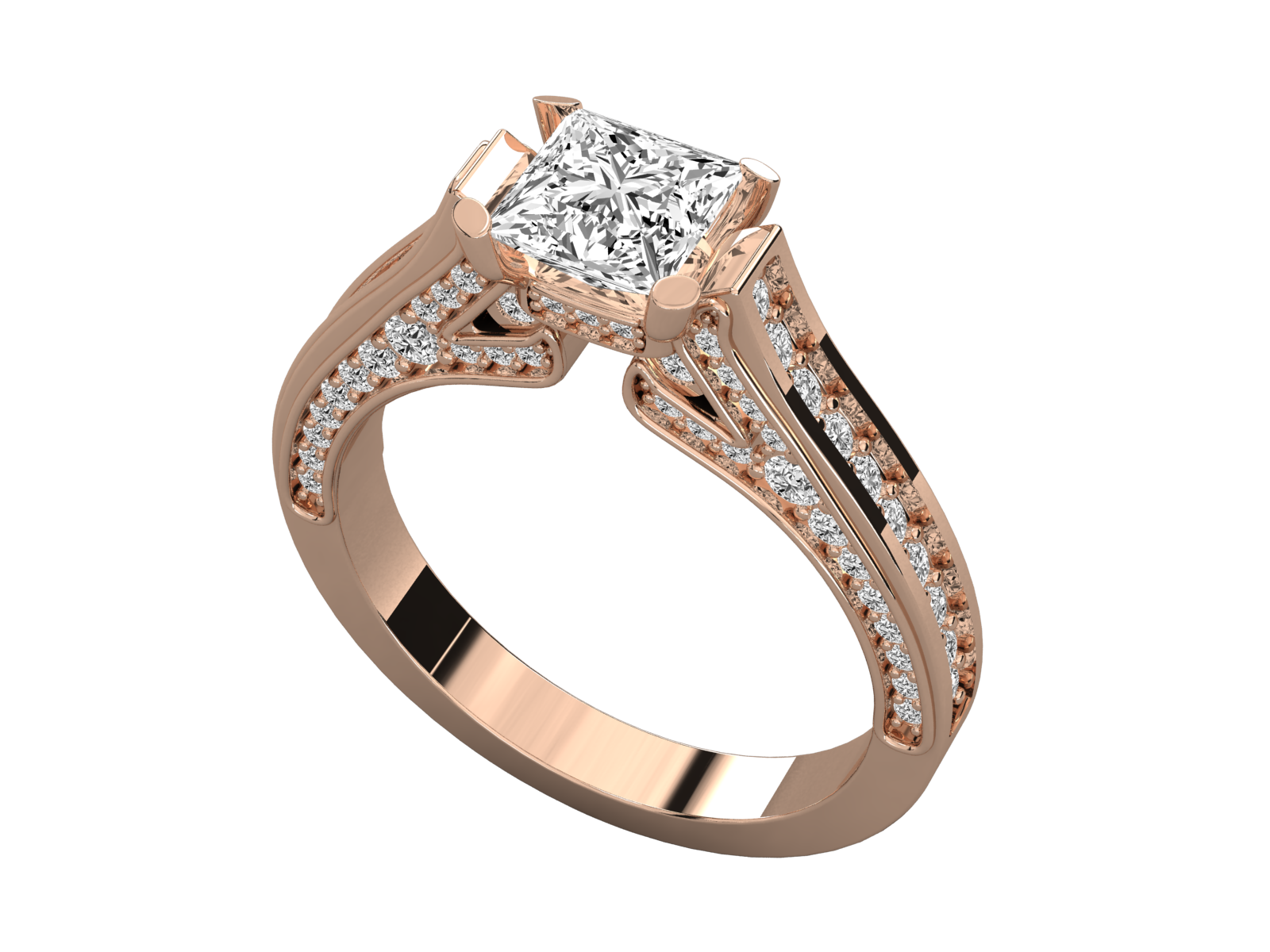 Rose Gold Plated Sterling Silver Ring