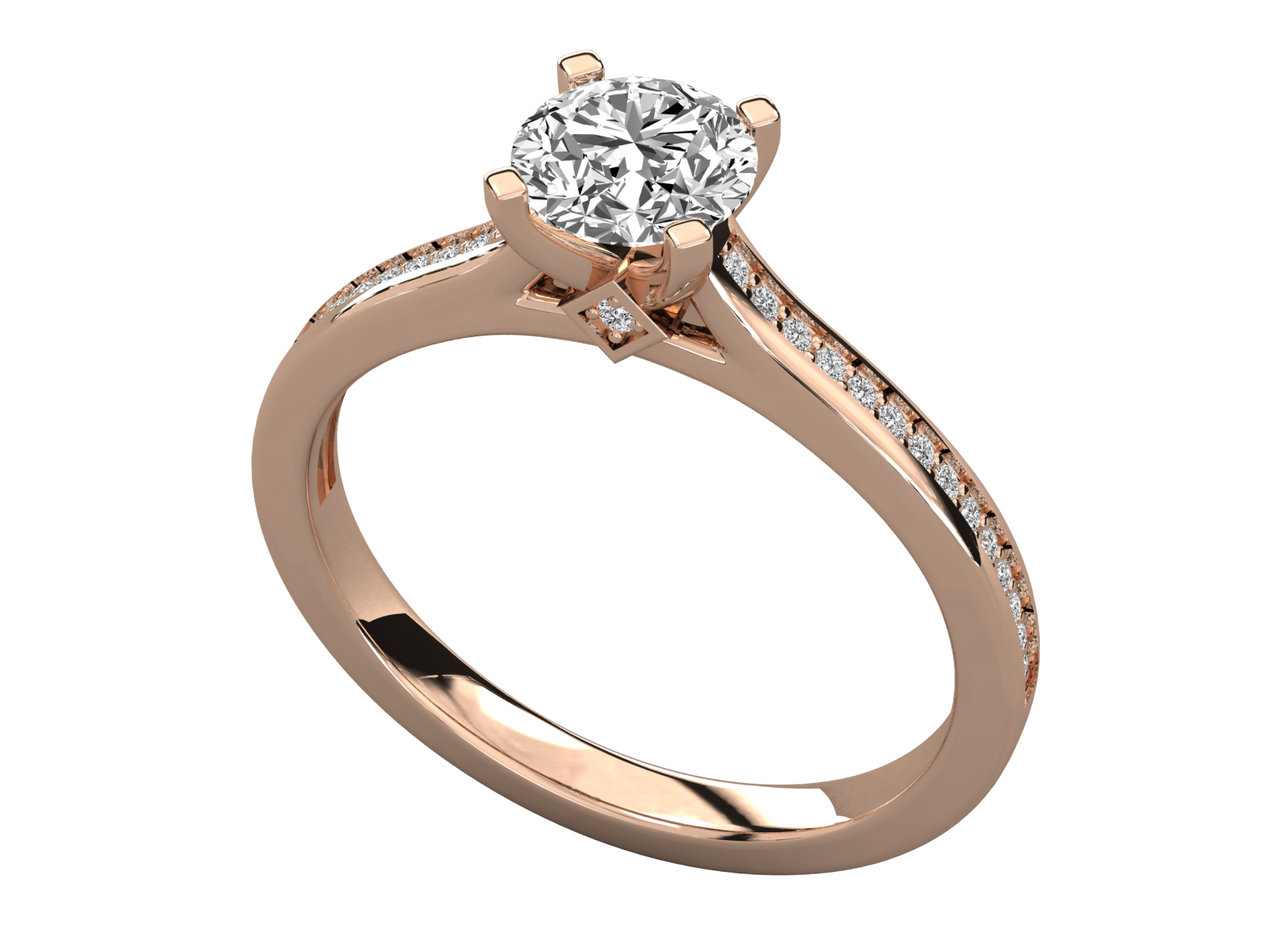 Rose Gold Plated Sterling Silver Ring