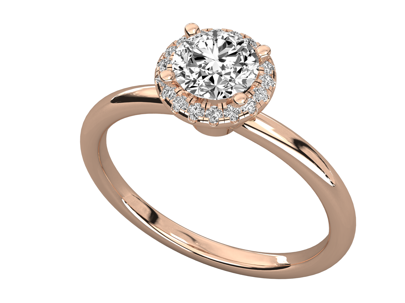 Rose Gold Plated Sterling Silver Ring