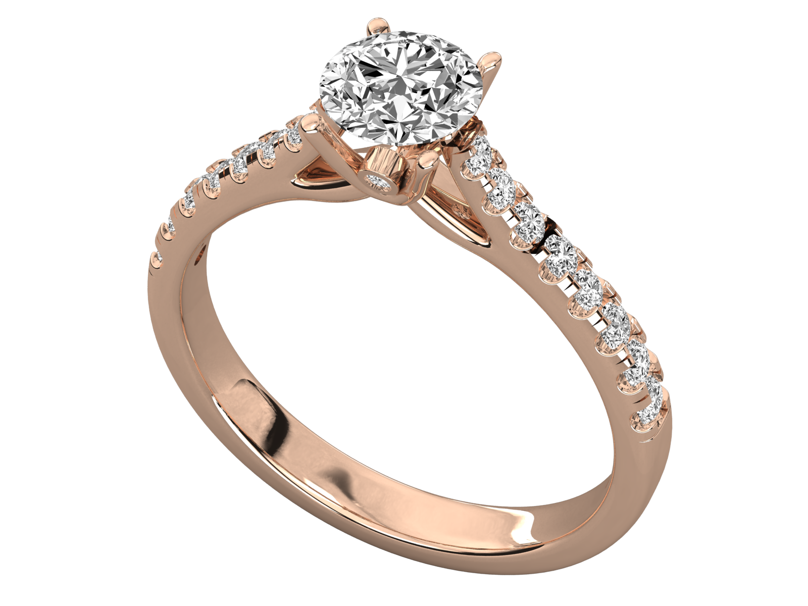 Rose Gold Plated Sterling Silver Ring