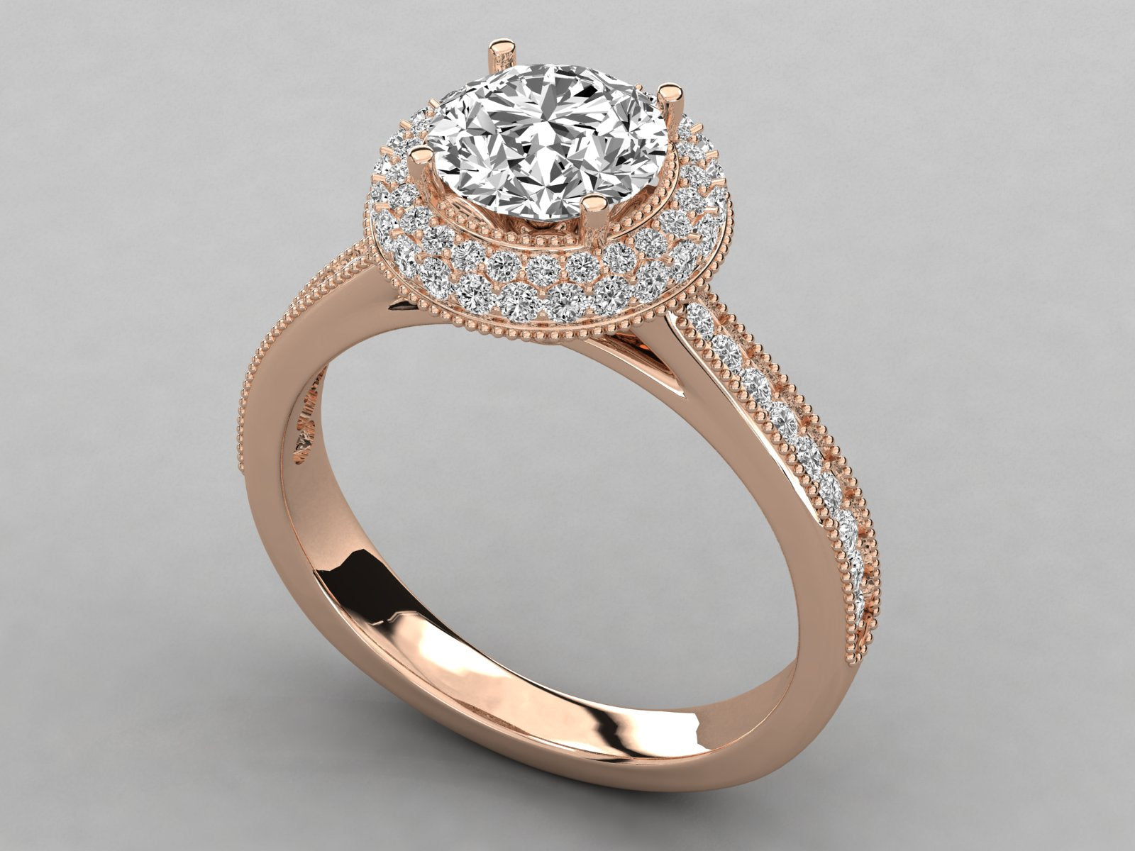 Rose Gold Plated Sterling Silver Ring