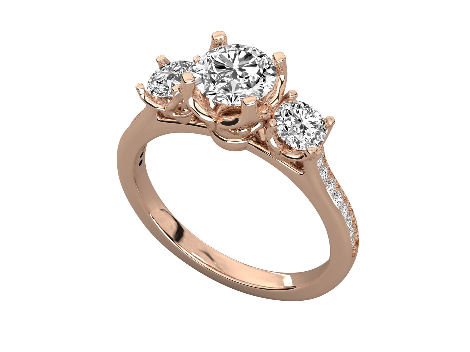 Rose Gold Plated Sterling Silver Ring
