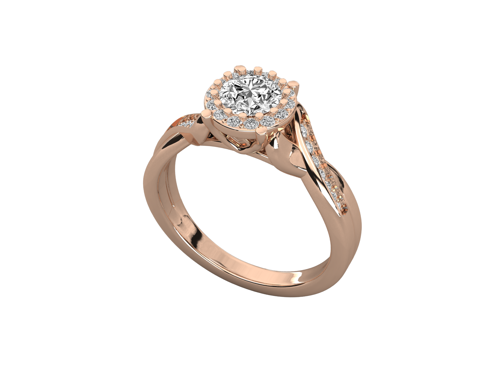 Rose Gold Plated Sterling Silver Ring
