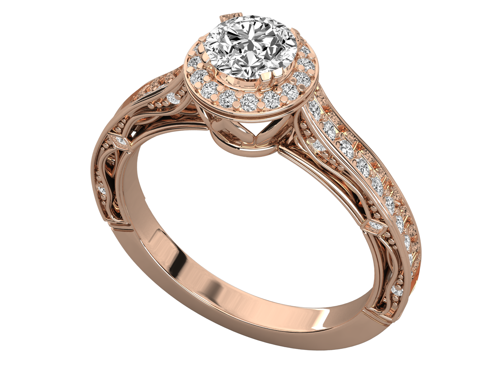 Rose Gold Plated Sterling Silver Ring