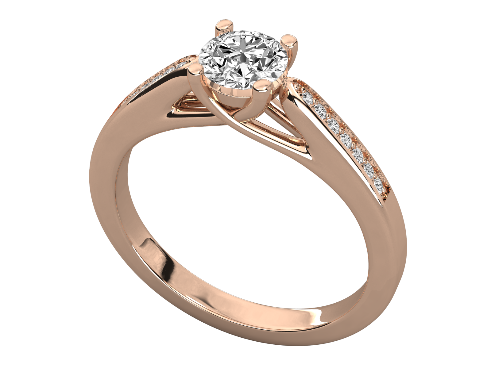 Rose Gold Plated Sterling Silver Ring