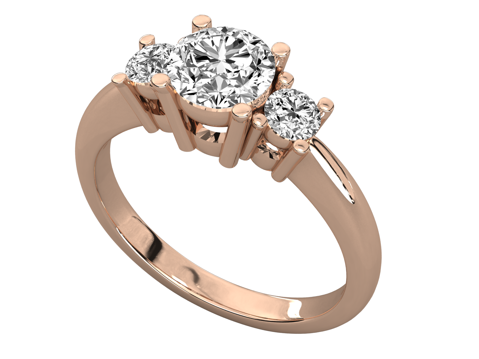 Rose Gold Plated Sterling Silver Ring