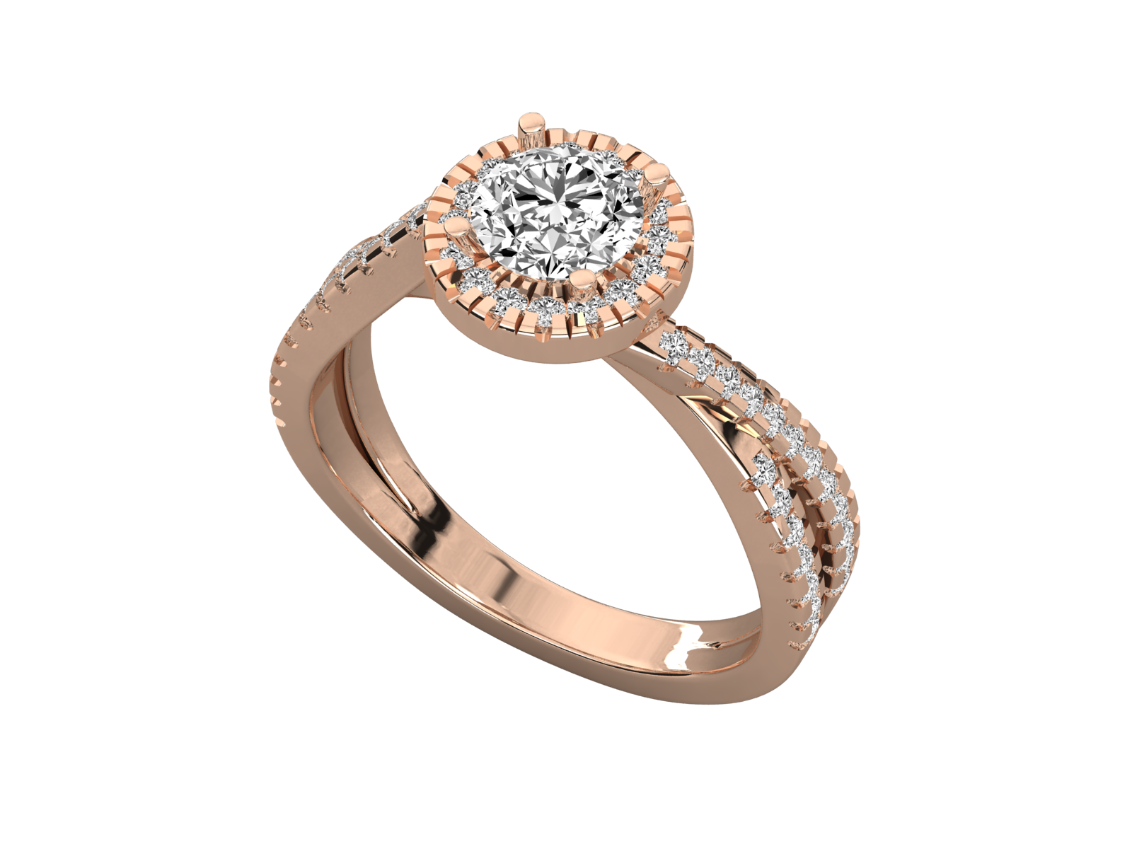 Rose Gold Plated Sterling Silver Ring