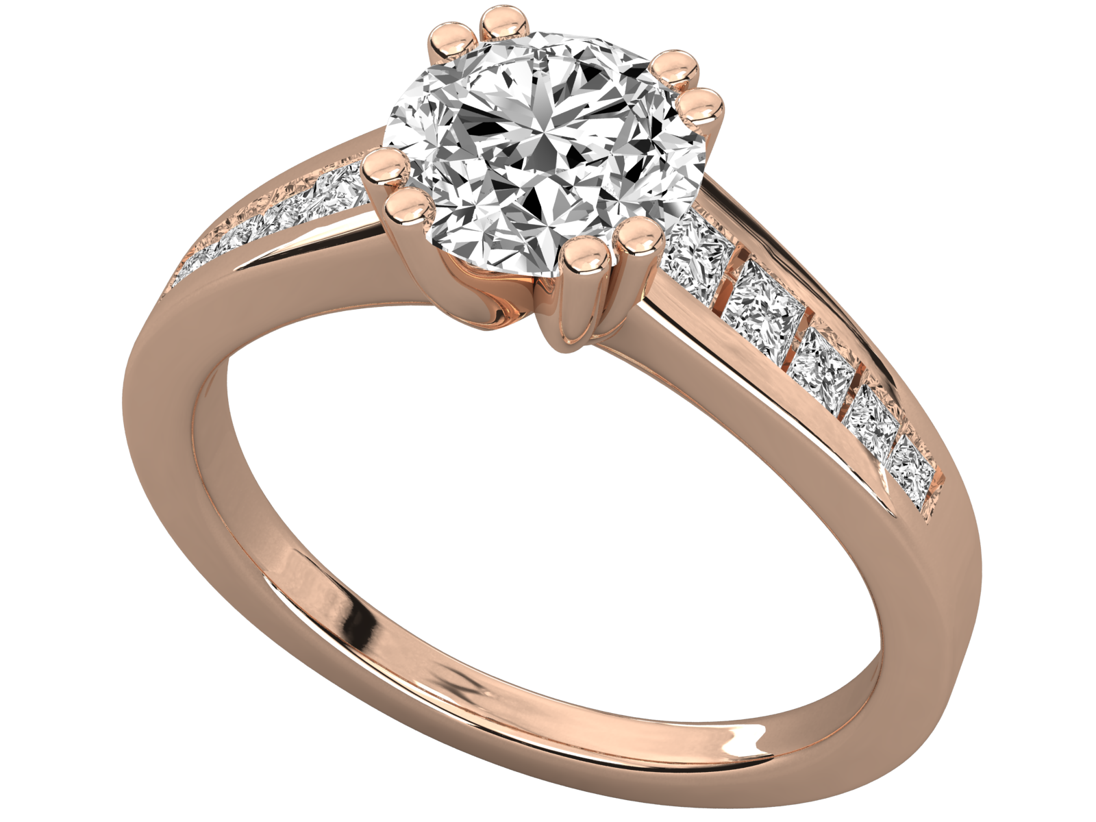 Rose Gold Plated Sterling Silver Ring