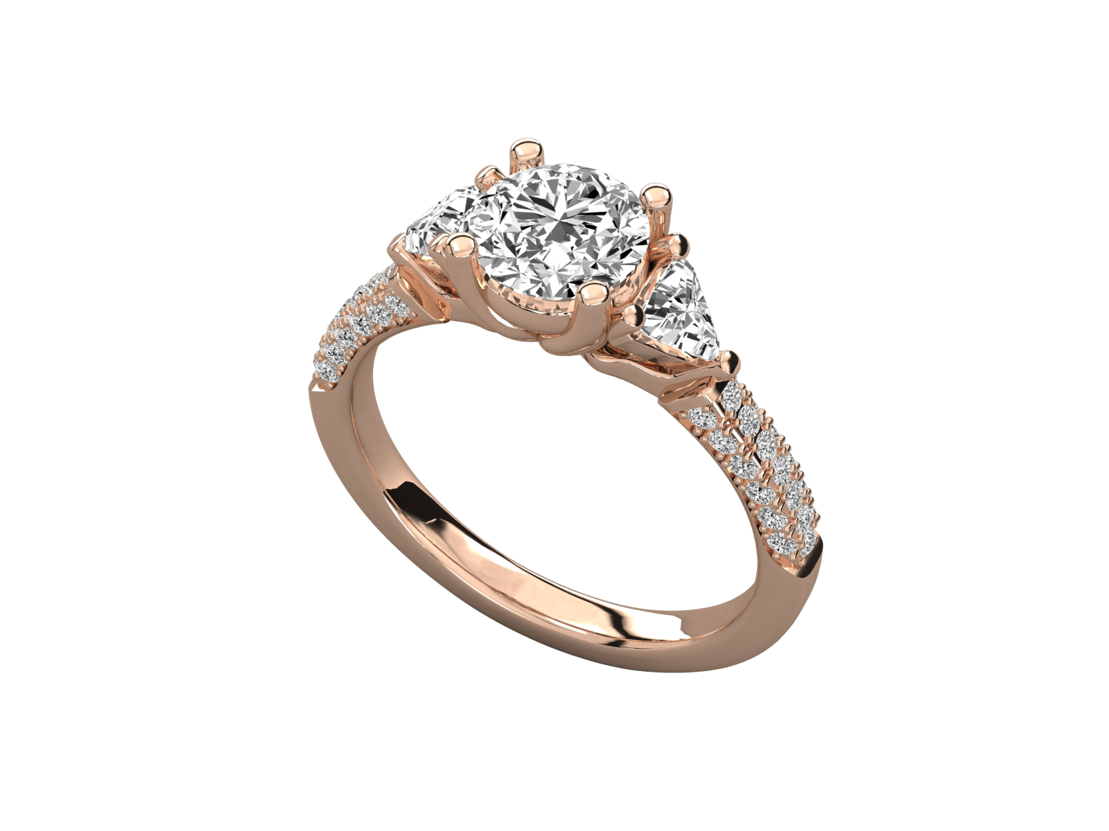 Rose Gold Plated Sterling Silver Ring