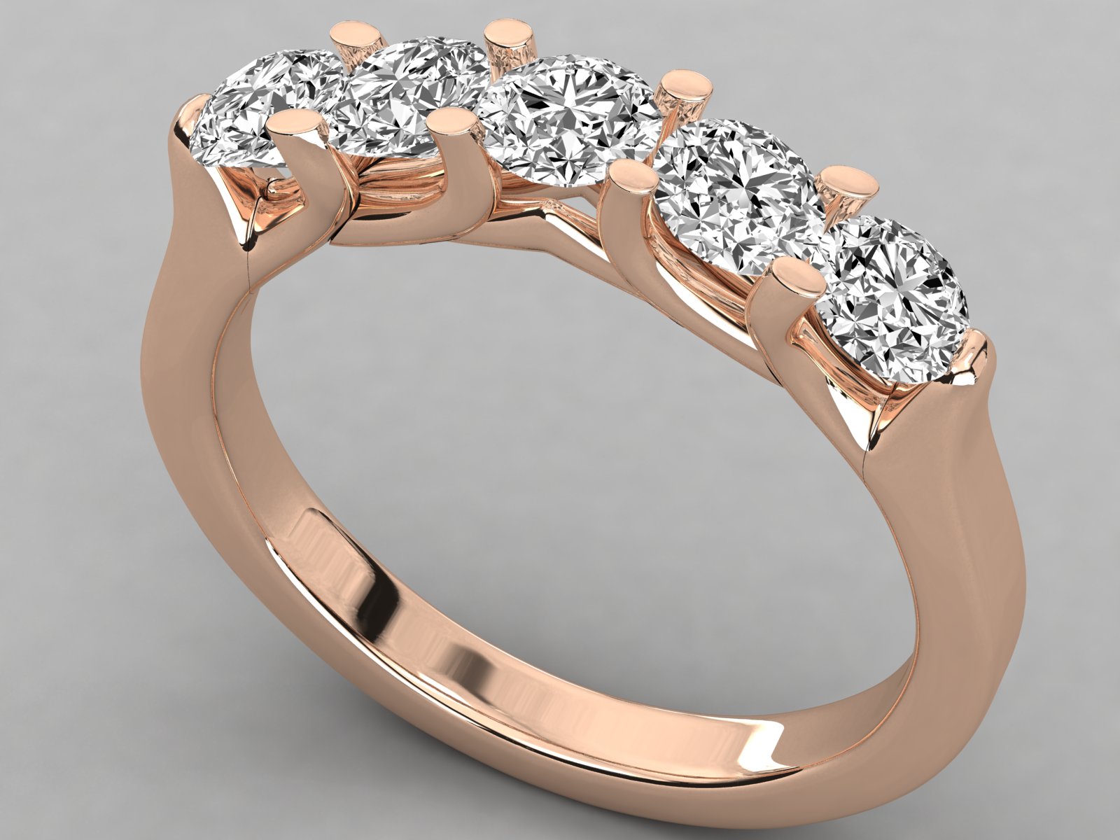 Rose Gold Plated Sterling Silver Ring