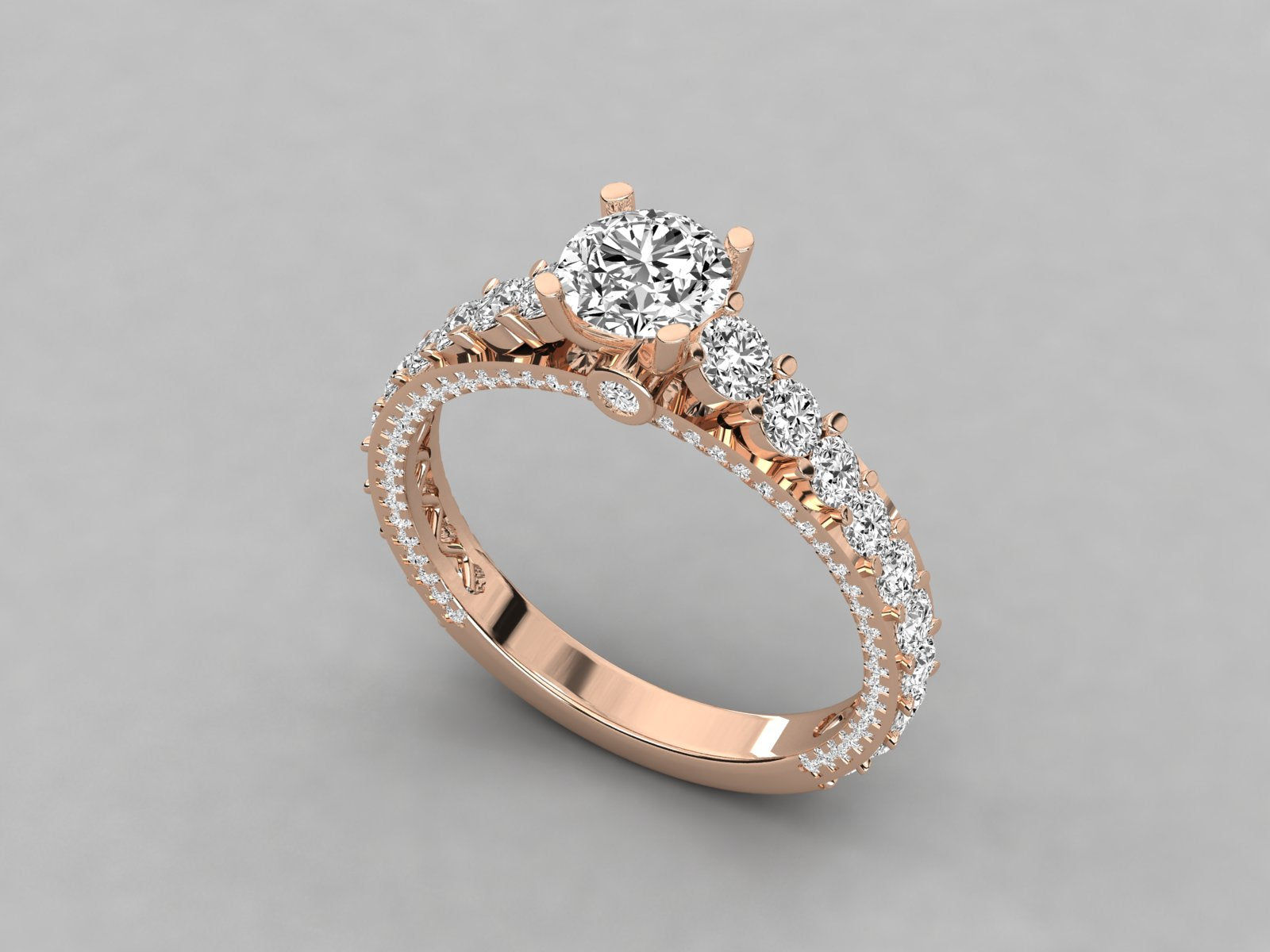Rose Gold Plated Sterling Silver Ring