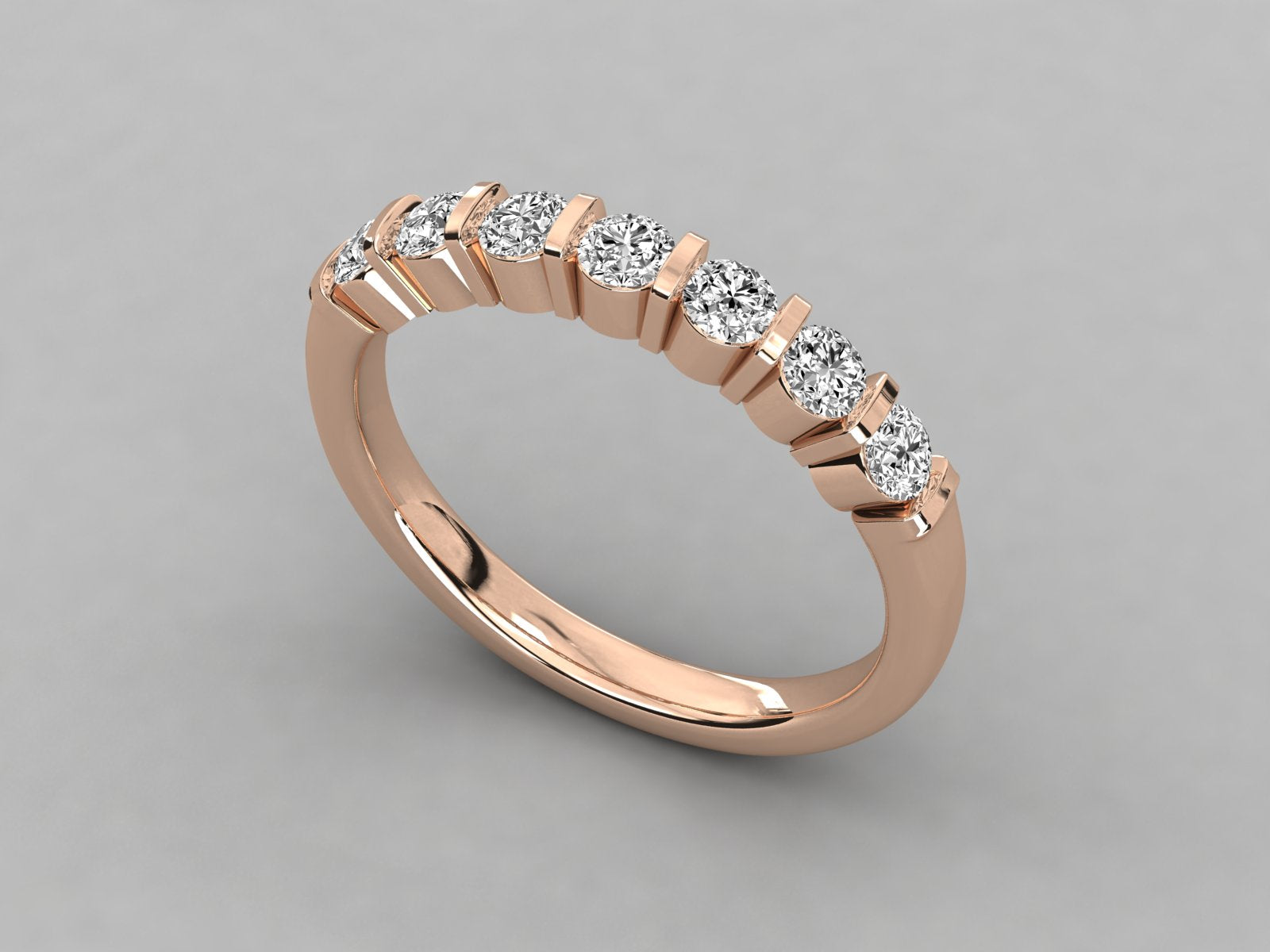 Rose Gold Plated Sterling Silver Ring