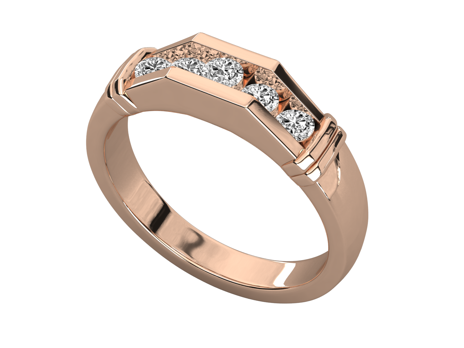 Rose Gold Plated Sterling Silver Ring