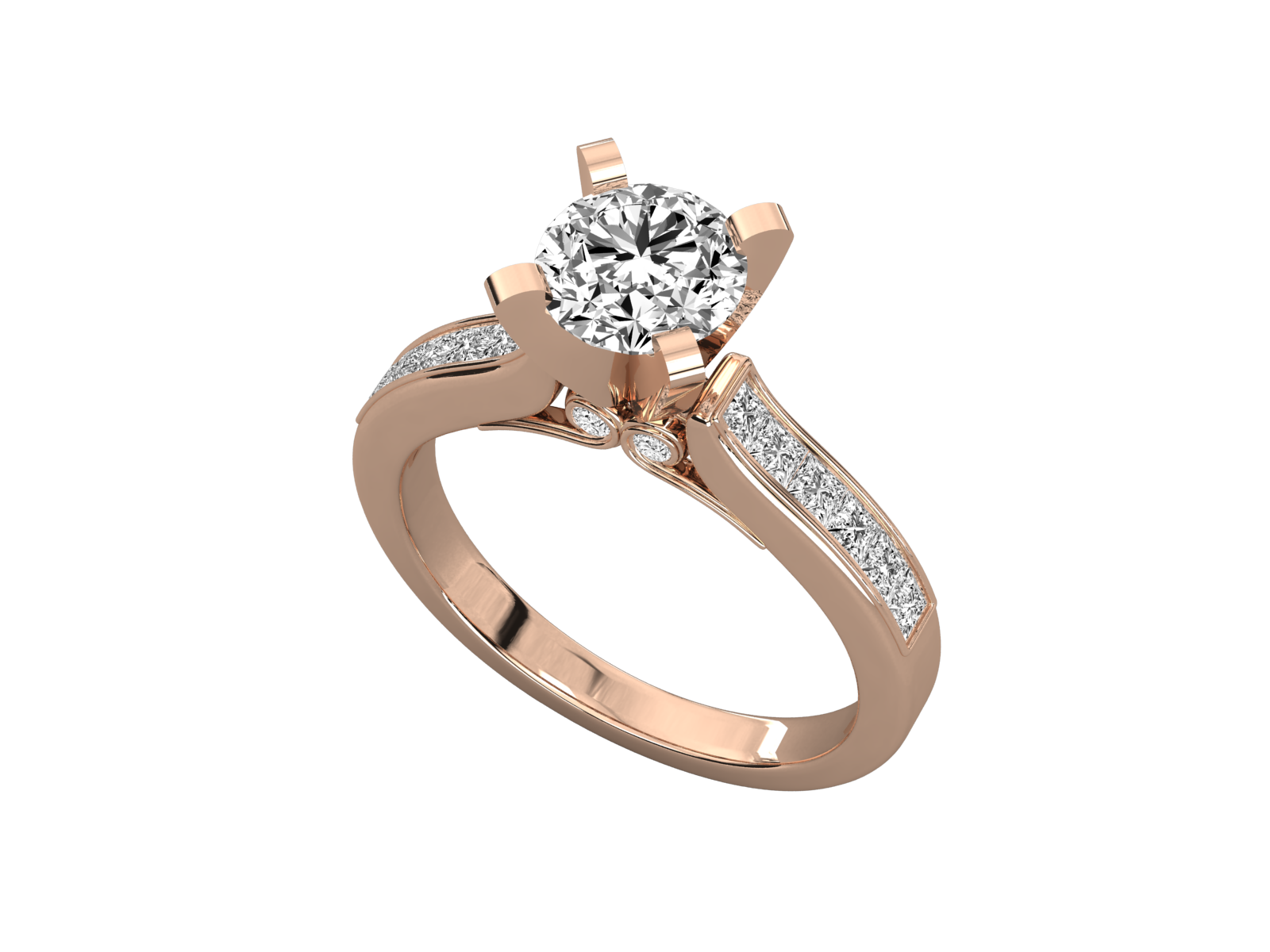Rose Gold Plated Sterling Silver Ring