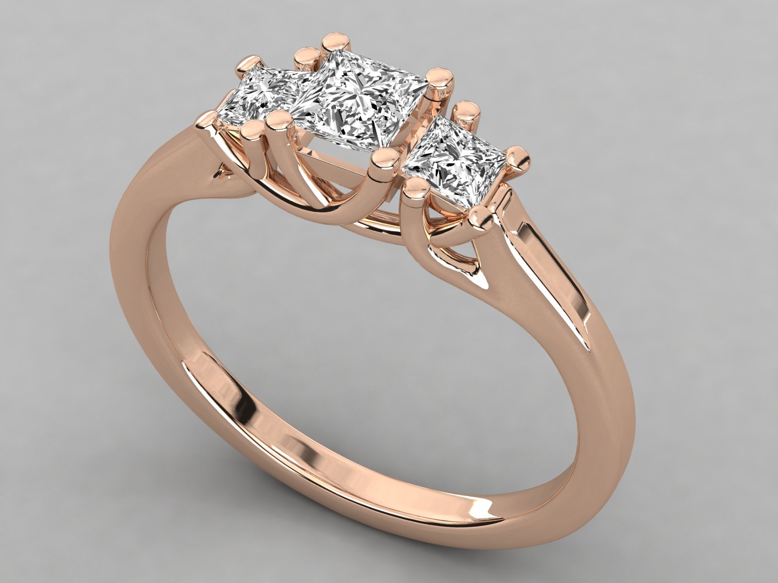 Rose Gold Plated Sterling Silver Ring