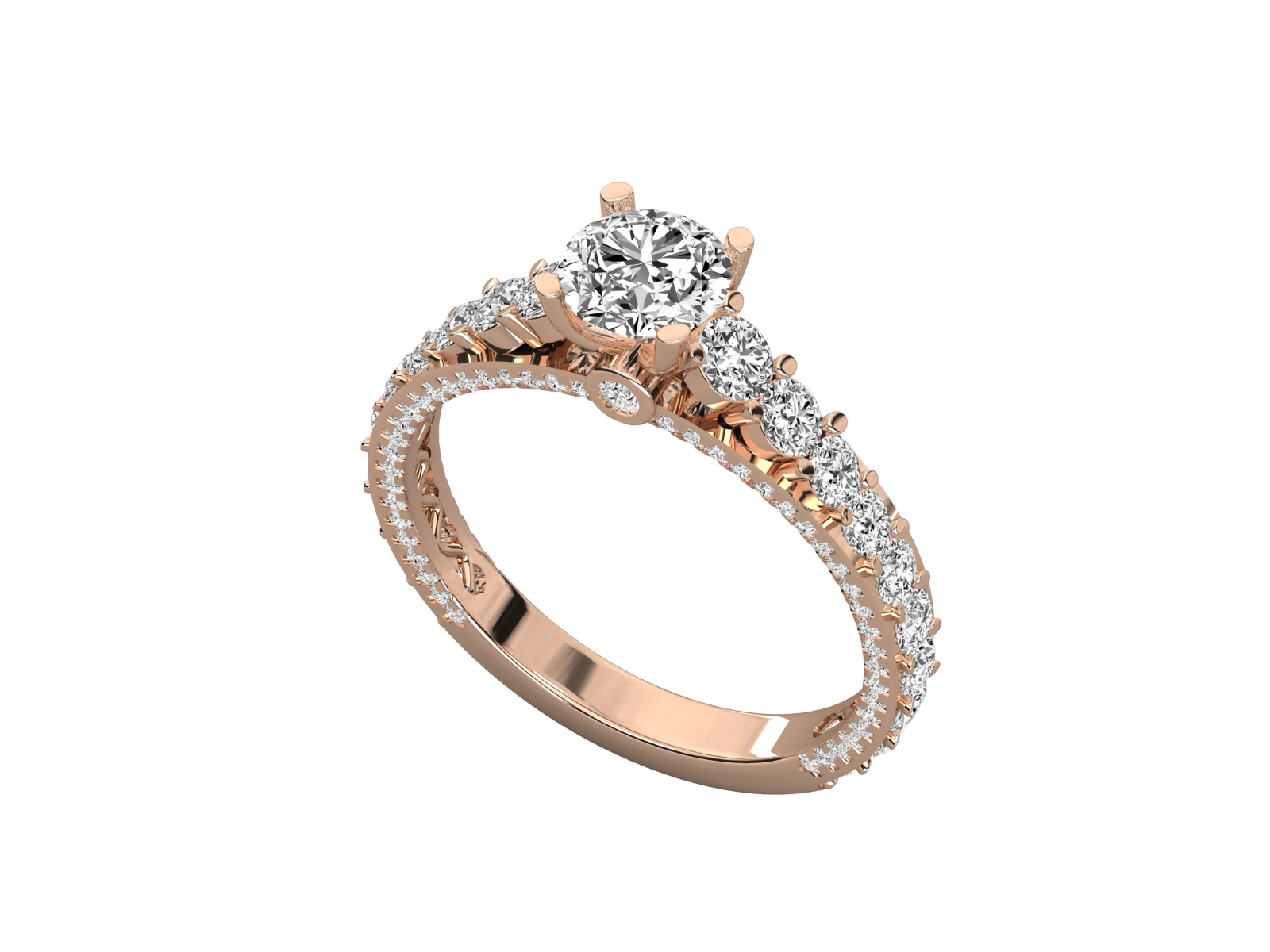 Rose Gold Plated Sterling Silver Ring