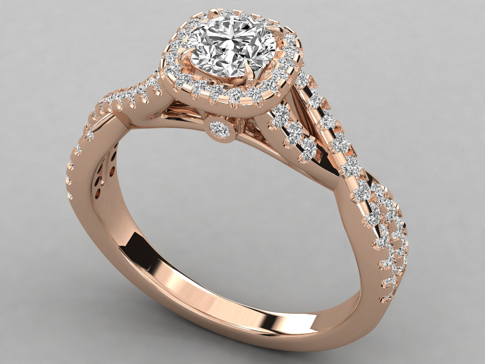 Rose Gold Plated Sterling Silver Ring