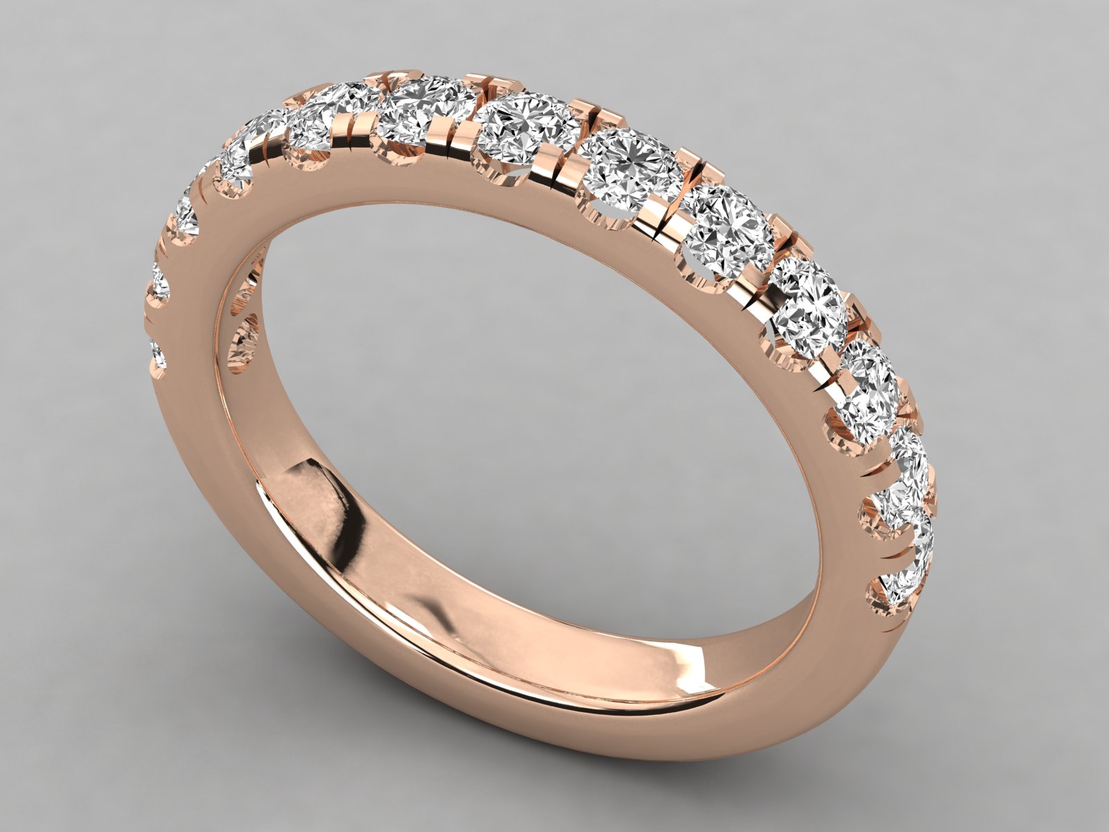 Rose Gold Plated Sterling Silver Ring