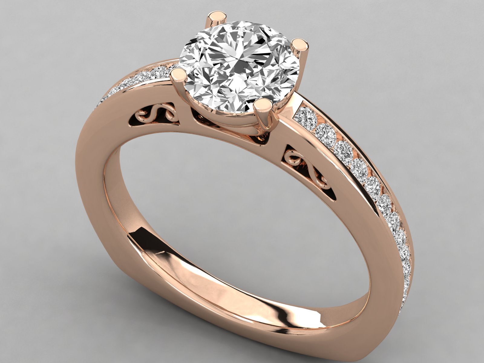 Rose Gold Plated Sterling Silver Ring