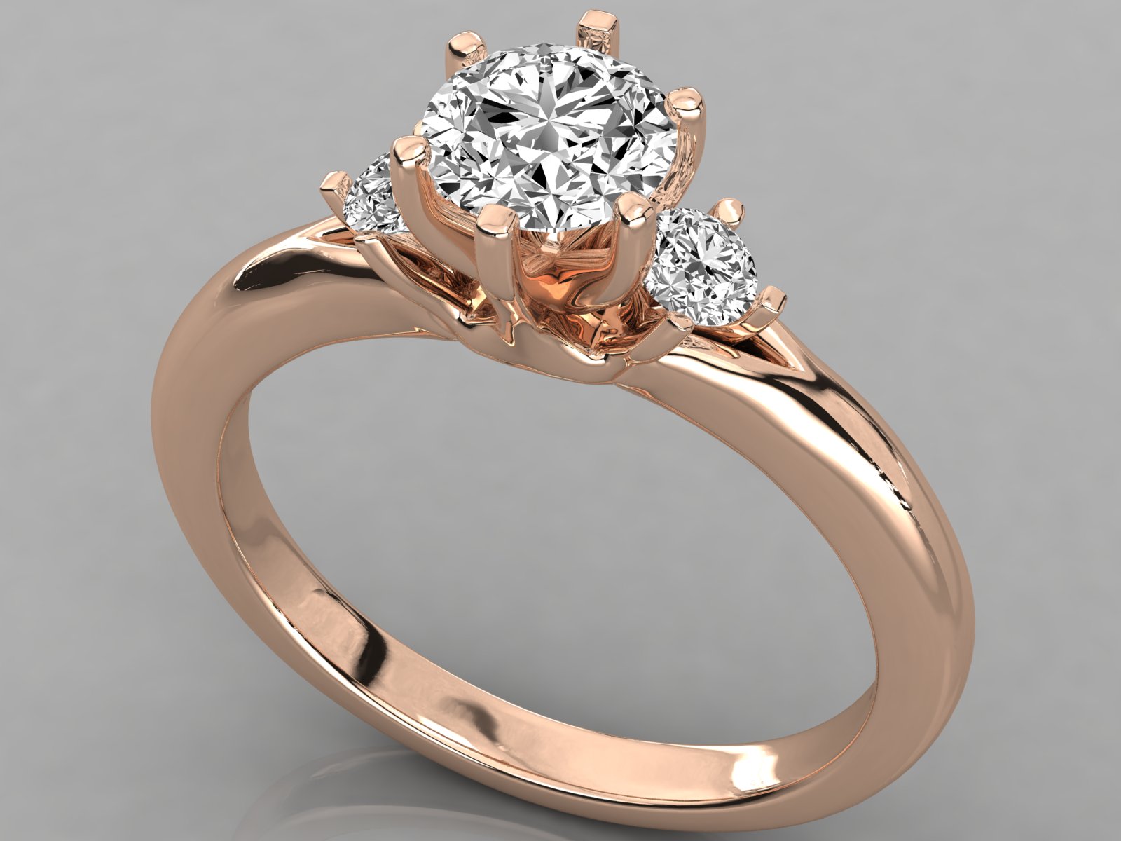 Rose Gold Plated Sterling Silver Ring